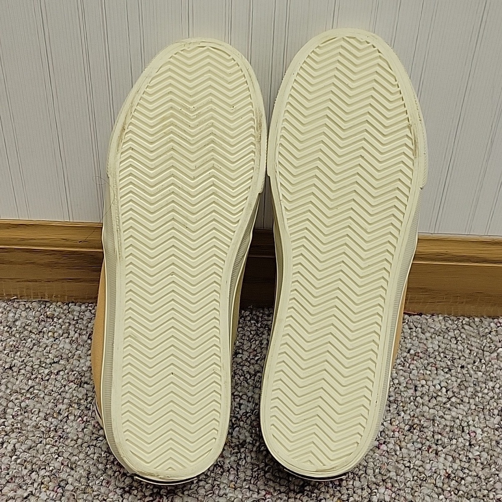 Bangs Women's High-Top Sneakers - Cream and Tan Sz 7. NWOT - Picture 5 of 8